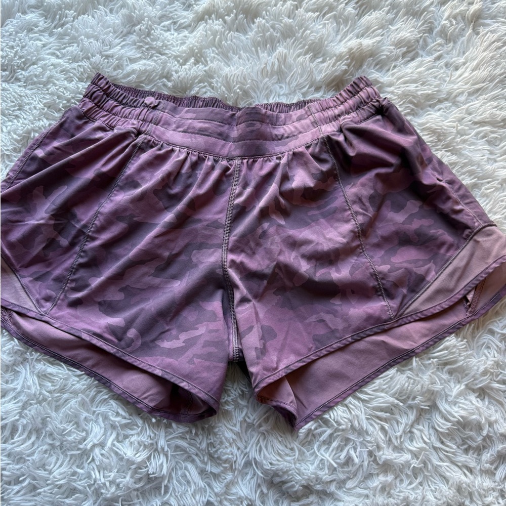 lululemon athletica Plum Camo Running Shorts